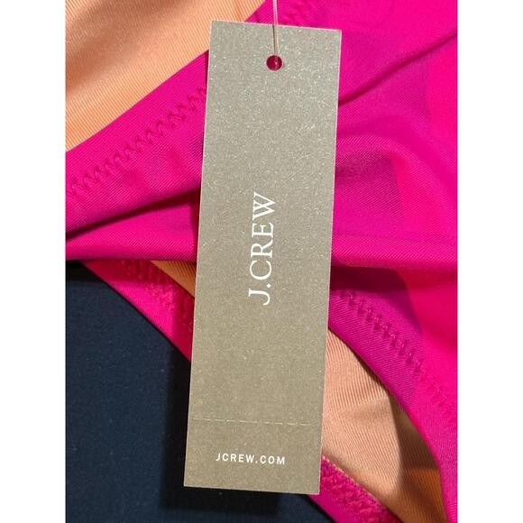 NWT J. Crew Heritage 1989 High-Leg Bikini Bottom BP209 Radiant Fuchsia Pink Sz M - Picture 13 of 14